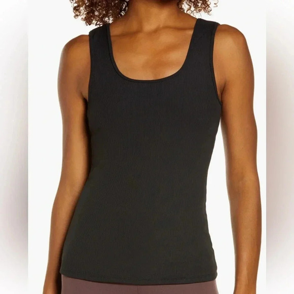 Zella Tops - Zella Square neck ribbed tank